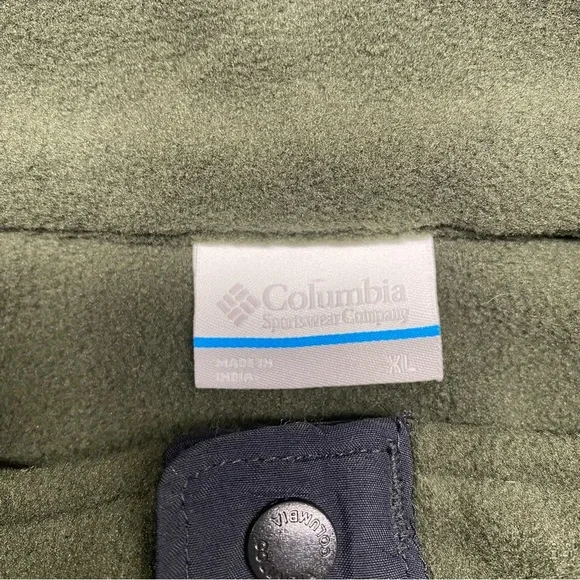 Columbia Men's Basin Trail 3 Half Snap Fleece Pullover Size XL Green. - Picture 9 of 10